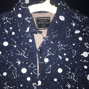 Constellation Stars Button Up